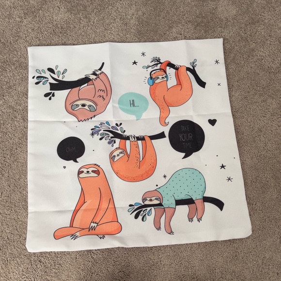 Kid's Sloth Pillow Cover - Picture 3 of 6